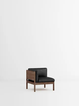 Corner de MOEBE en Leather, Black Leather, Smoked Oak – photo du produit 35 sur 35