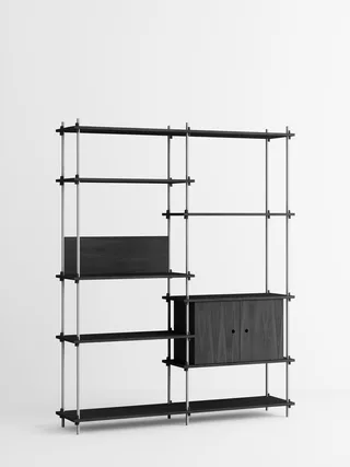 Shelving System – s.200.2.C von MOEBE in Black – Produktfoto 2 von 4