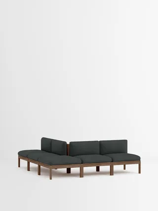 Mixed Combination C van MOEBE in Re-Wool 2, Re-Wool 2 – 987, Smoked Oak – productfoto 35 van 35