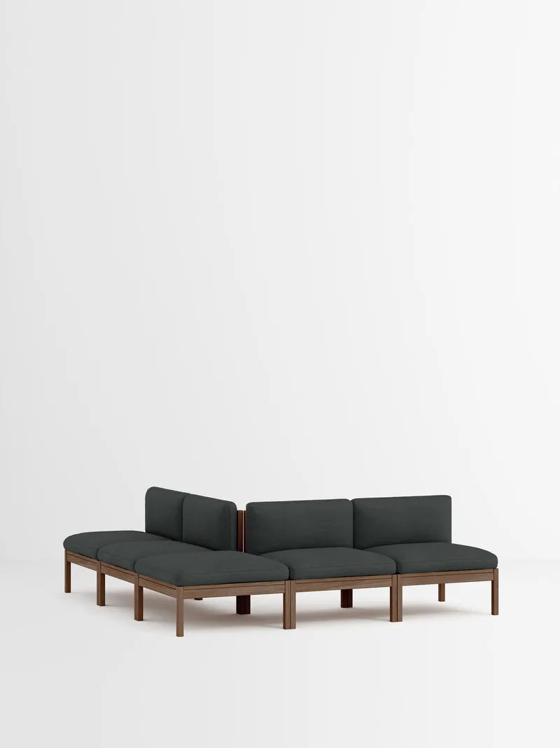 Mixed Combination C van MOEBE in Re-Wool 2, Re-Wool 2 – 987, Smoked Oak – productfoto 35 van 35