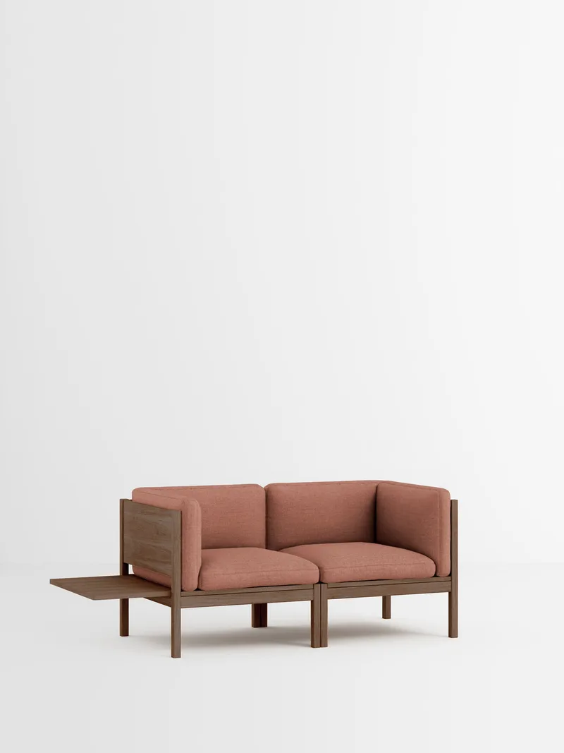 2 Seater Sofa with Sides + 1 Side Table by MOEBE in Re-Wool 2, Re-Wool 2 – 648, Smoked Oak – product photo 35 of 35