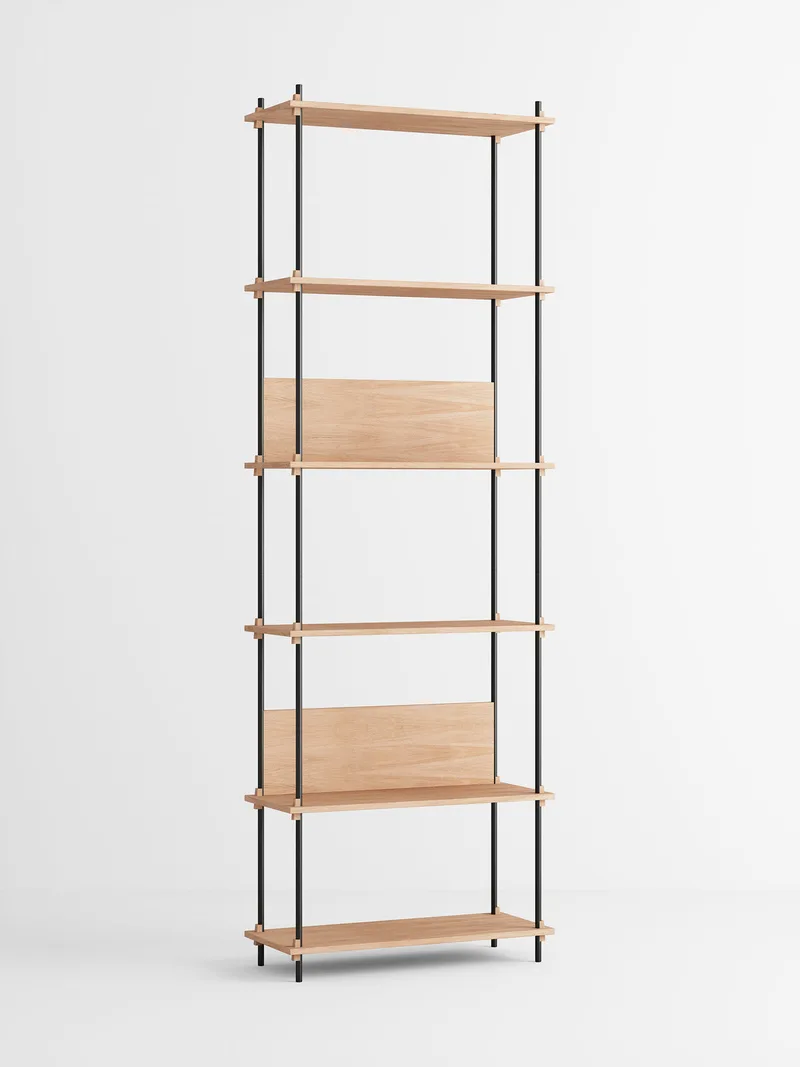 Shelving System – s.255.1.A by MOEBE in Black – product photo 1 of 6