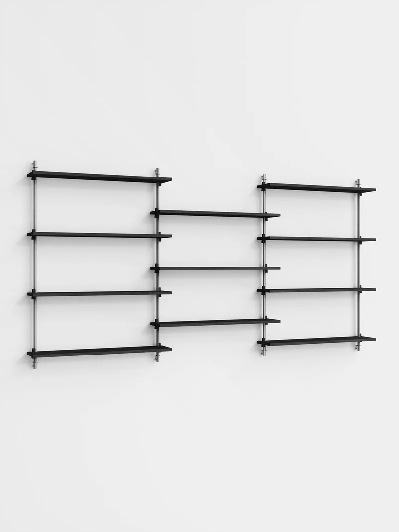 Wall Shelving – ws.115.3 de MOEBE en Black – photo du produit 2 sur 4