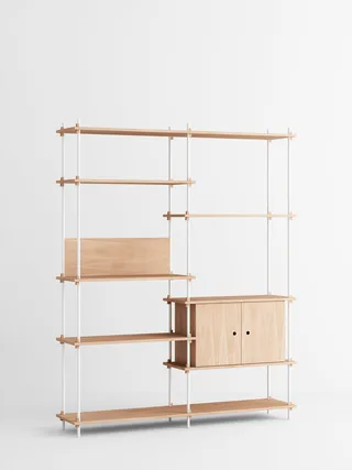 Shelving System – s.200.2.C by MOEBE in Oak/White – product photo 4 of 4
