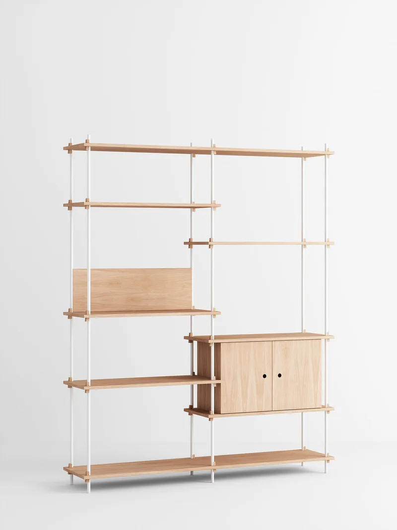 Shelving System – s.200.2.C by MOEBE in Oak/White – product photo 4 of 4