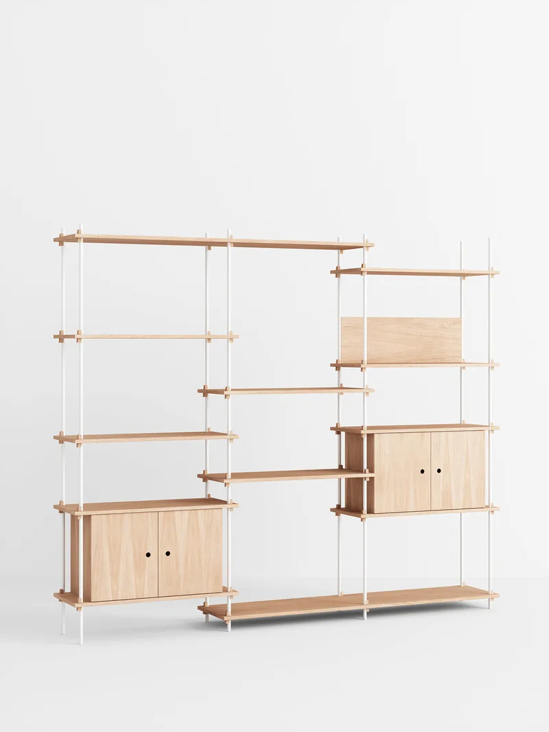Shelving System – s.200.3.B by MOEBE in Oak/White – product photo 4 of 4