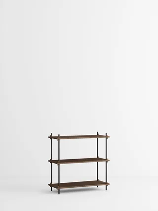 Shelving System – s.85.1.A de MOEBE en Smoked-Oak/Black – photo du produit 4 sur 4