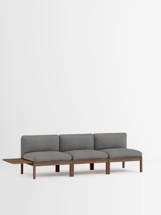 3 Seater Sofa with 1 Side Table by MOEBE in Autumn, Autumn 131, Smoked Oak – product photo 35 of 35