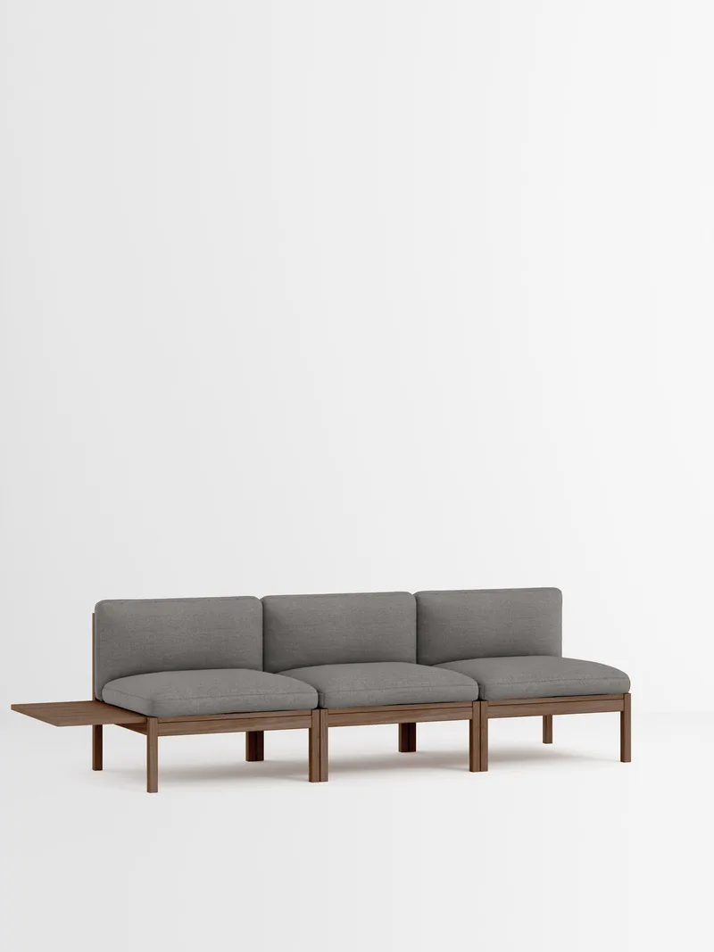 3 Seater Sofa with 1 Side Table by MOEBE in Autumn, Autumn 131, Smoked Oak – product photo 35 of 35