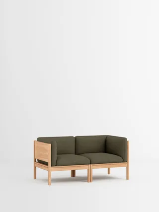 2 Seater Sofa with Sides by MOEBE in Autumn, Autumn 101, Oak – product photo 28 of 34