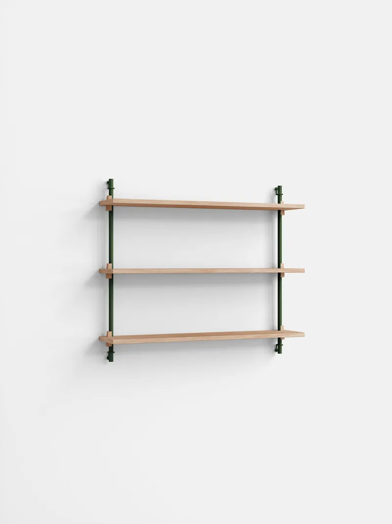 Wall Shelving – ws.65.1 by MOEBE in Oak/Pine-Green – product photo 4 of 4