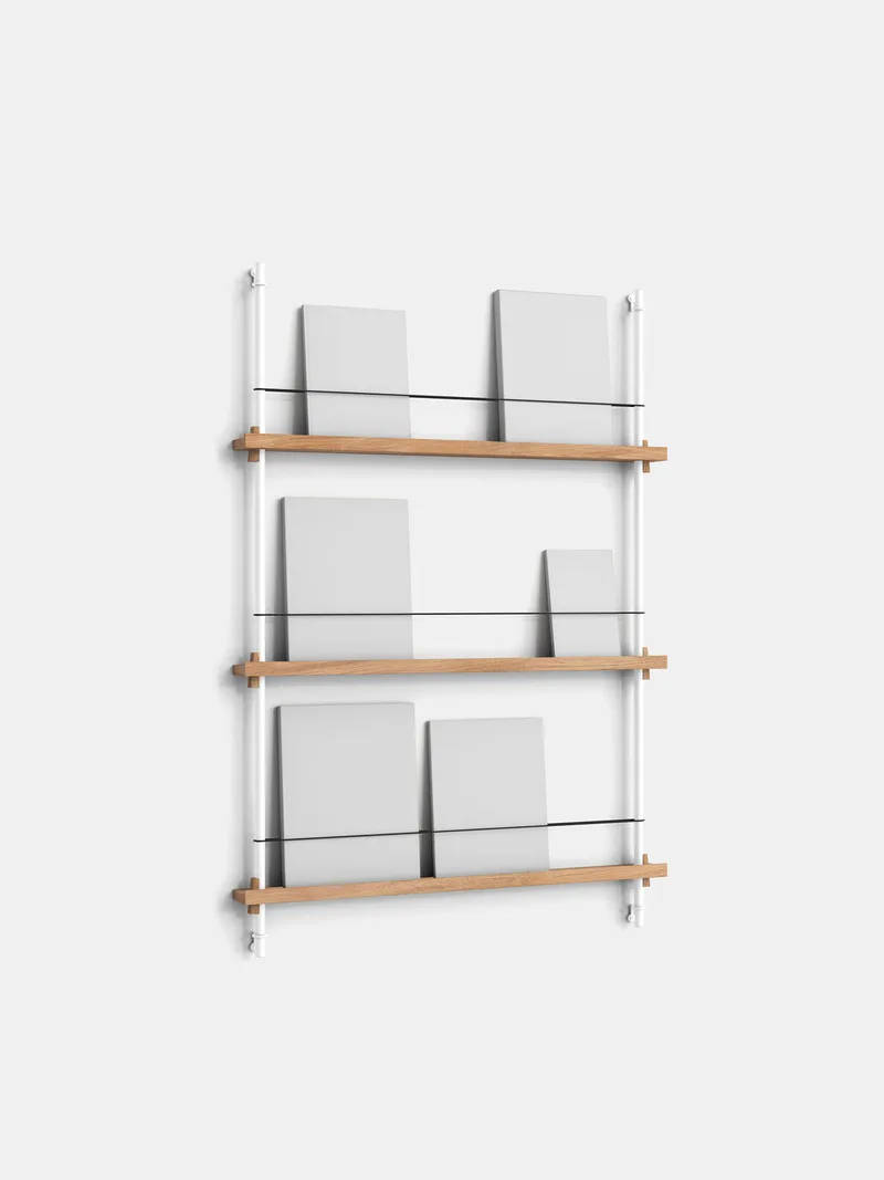 Magazine Shelving – MS.115.1 von MOEBE in Black/Stainless-Steel – Produktfoto 11 von 12