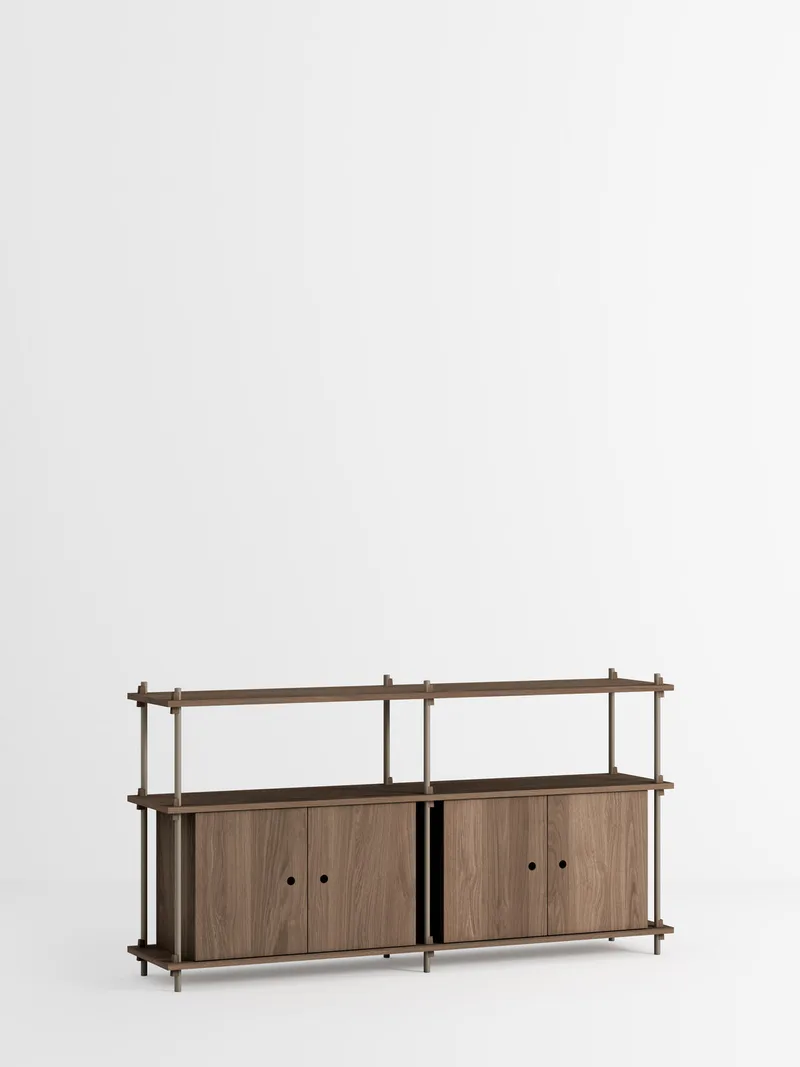 Shelving System – s.85.2.D von MOEBE in Smoked-Oak/Warm-Grey – Produktfoto 4 von 4
