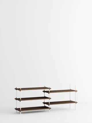 Shelving System – s.65.2.A von MOEBE in Smoked-Oak/White – Produktfoto 4 von 4