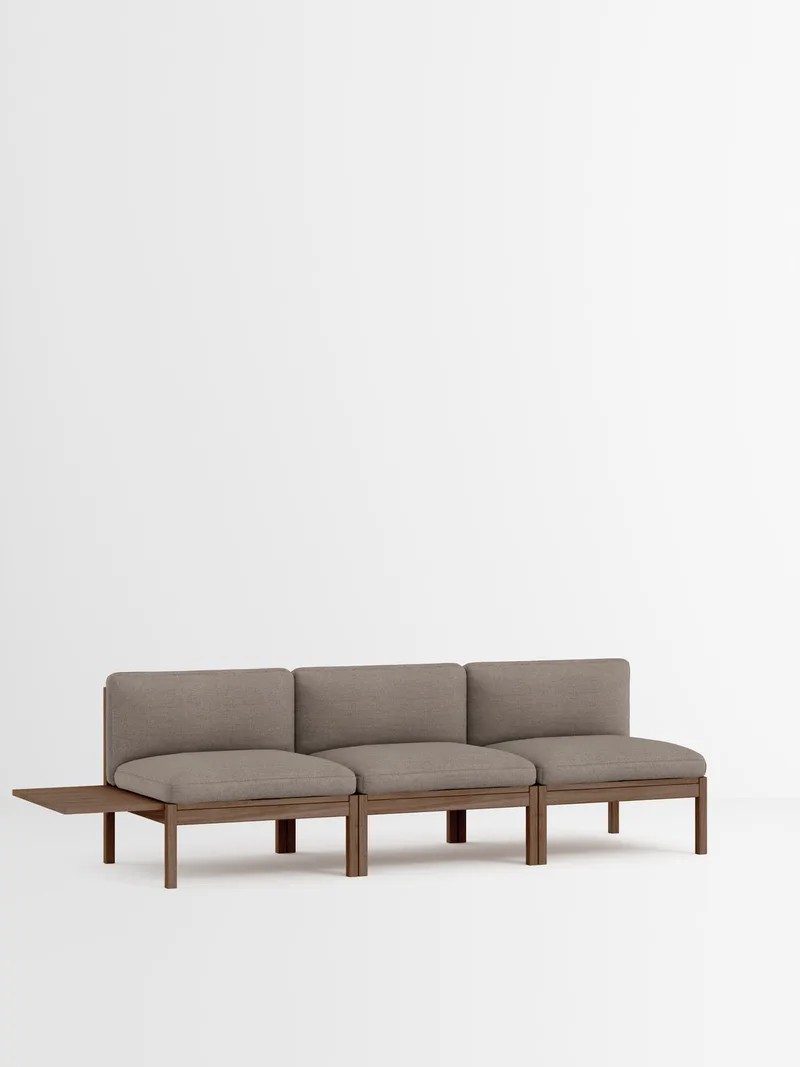 3 Seater Sofa with 1 Side Table by MOEBE in Autumn, Autumn 331, Smoked Oak – product photo 35 of 35