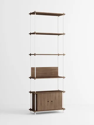 Shelving System – s.255.1.B van MOEBE in Smoked-Oak/White – productfoto 4 van 4