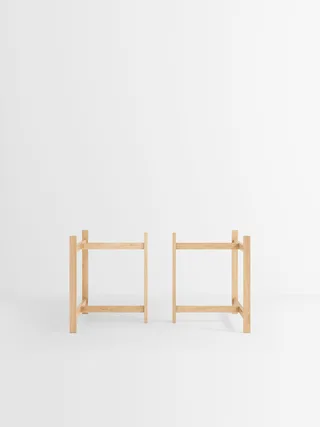 Rectangular Dining Table van MOEBE in Legs Only, 0, Oak – productfoto 13 van 13