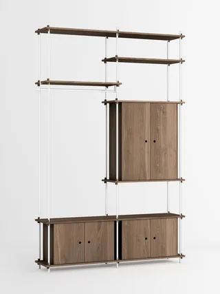 Shelving System – s.255.2.J by MOEBE in Smoked-Oak/White – product photo 4 of 4