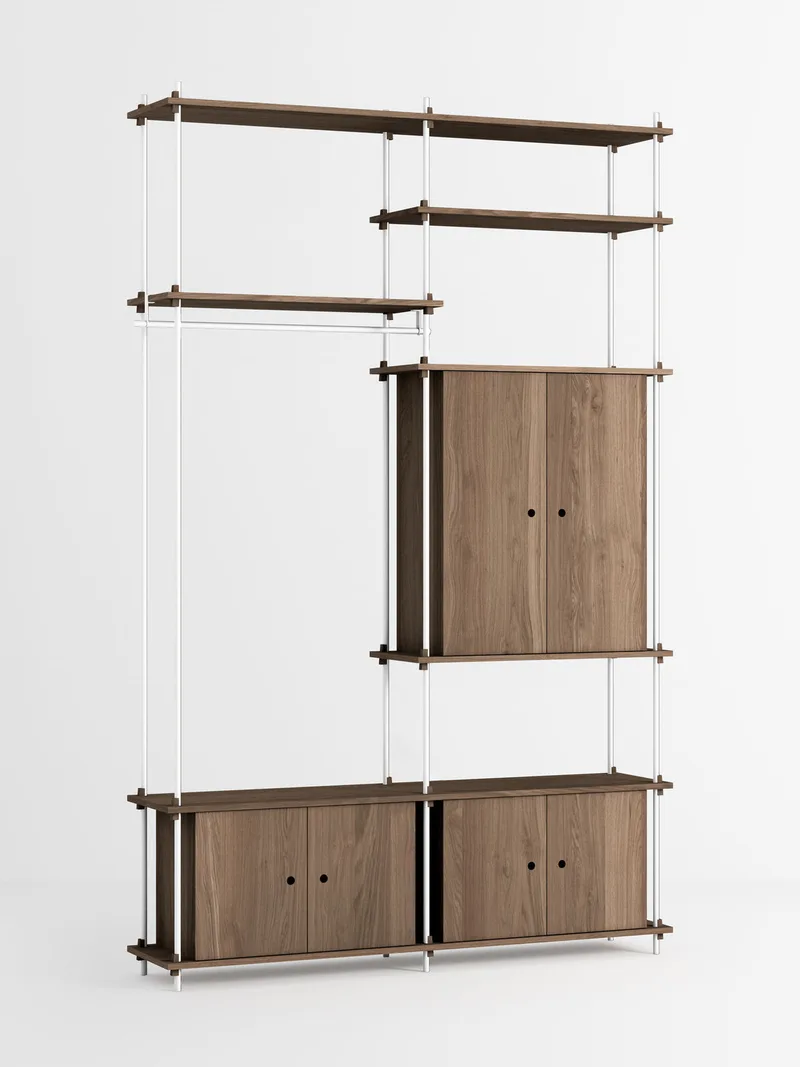 Shelving System – s.255.2.J by MOEBE in Smoked-Oak/White – product photo 4 of 4