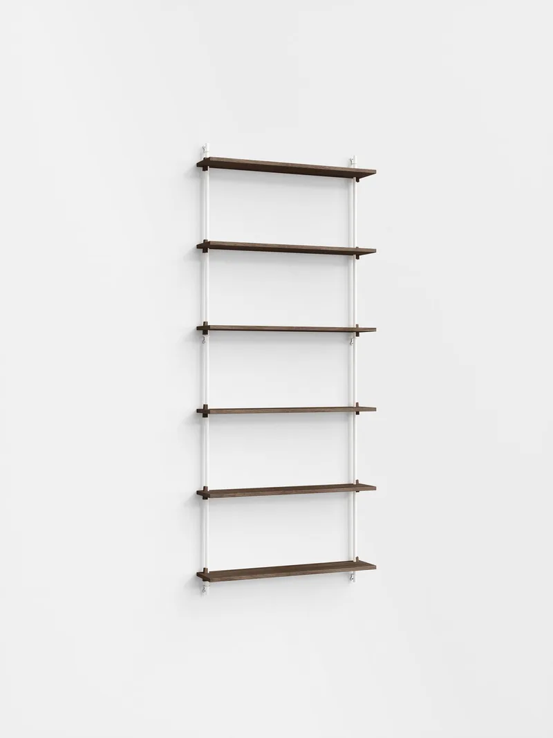Wall Shelving – ws.200.1 von MOEBE in Smoked-Oak/White – Produktfoto 4 von 4