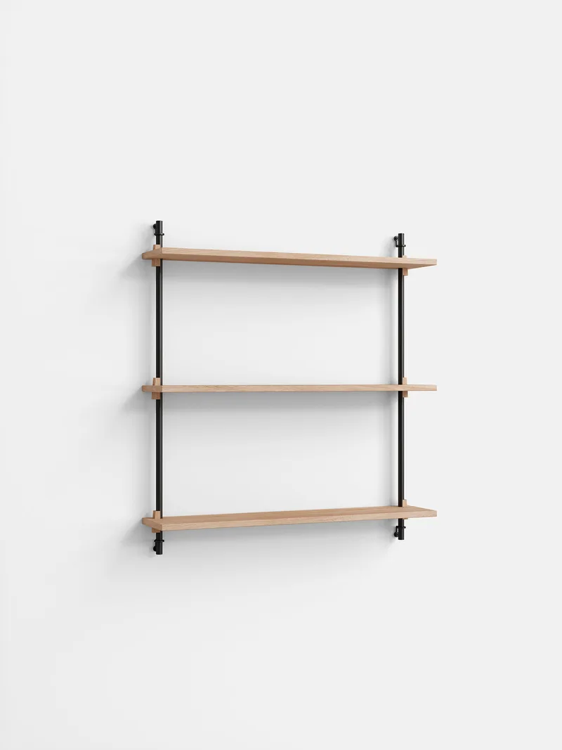 Wall Shelving – ws.85.1 von MOEBE in Oak/Black – Produktfoto 4 von 4