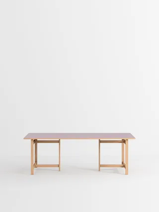 Rectangular Dining Table de MOEBE en 160 cm, 2, Burgundy – photo du produit 7 sur 13