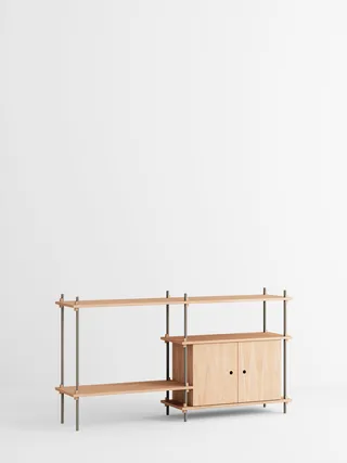 Shelving System – s.85.2.C van MOEBE in Oak/Warm-Grey – productfoto 4 van 4