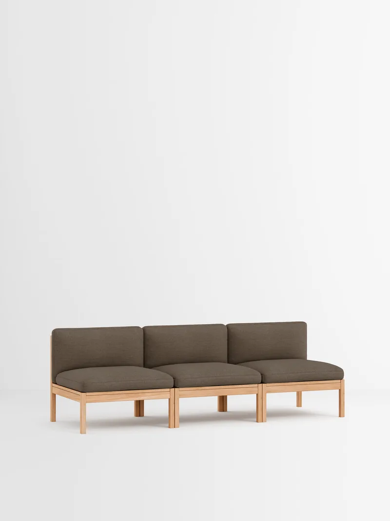3 Seater Sofa van MOEBE in Autumn, Autumn 101, Oak – productfoto 6 van 34