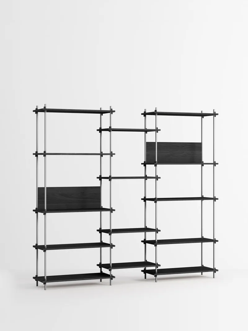 Shelving System – s.200.3.E by MOEBE in Black – product photo 2 of 4