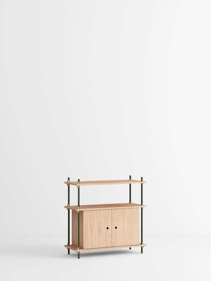 Shelving System – s.85.1.B van MOEBE in Oak/Pine-Green – productfoto 4 van 4