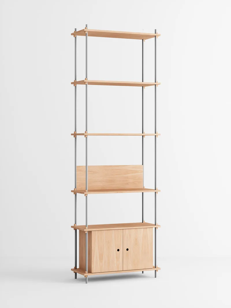 Shelving System – s.255.1.B de MOEBE en Black – photo du produit 1 sur 4