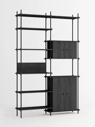 Shelving System – s.255.2.I de MOEBE en Black – photo du produit 4 sur 4