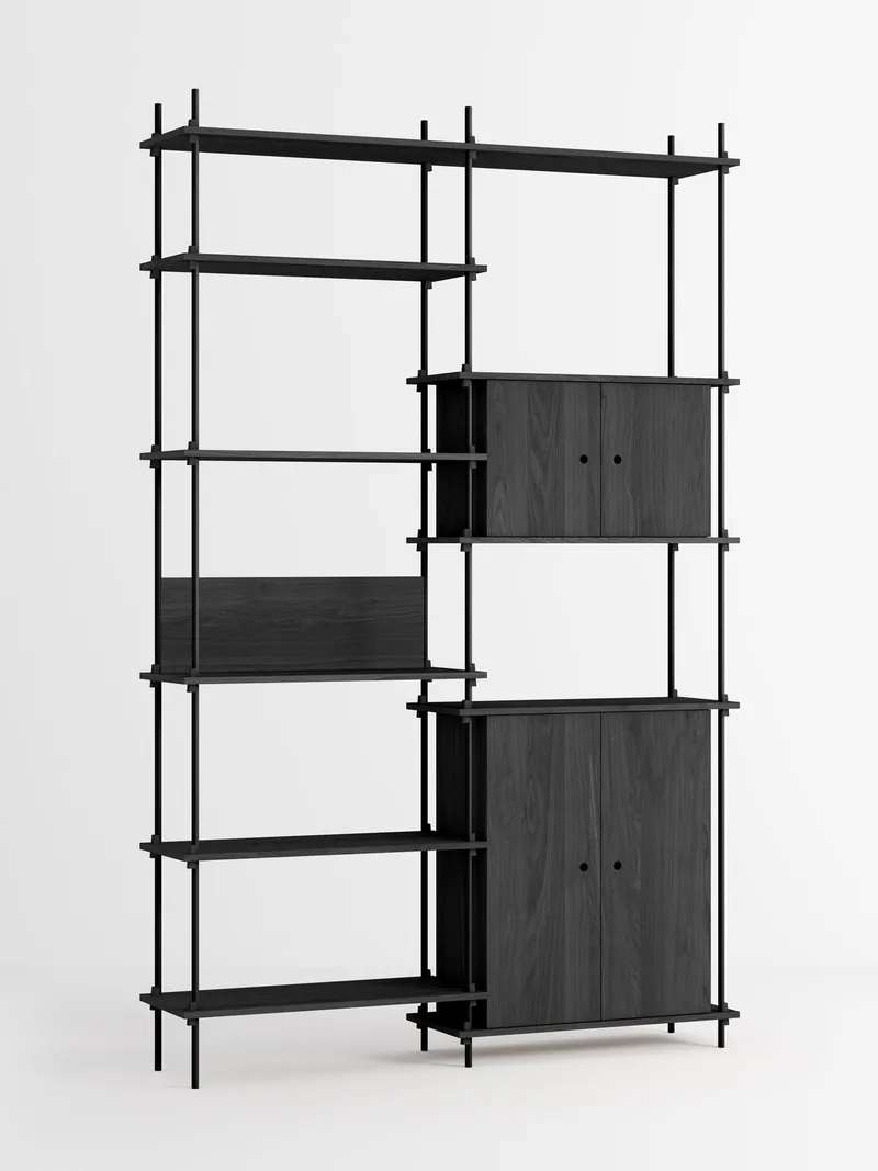 Shelving System – s.255.2.I de MOEBE en Black – photo du produit 4 sur 4