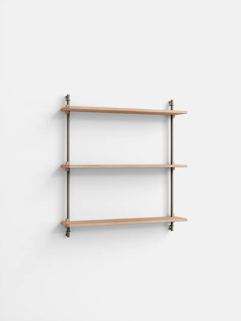 Wall Shelving – ws.85.1 by MOEBE in Oak/Warm-Grey – product photo 4 of 4