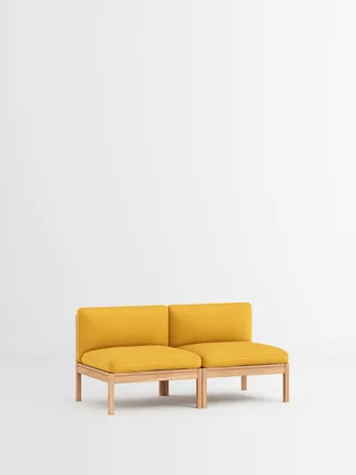 2 Seater Sofa von MOEBE in Autumn, Autumn 101, Oak – Produktfoto 2 von 34