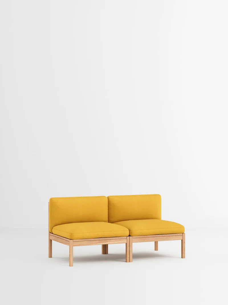 2 Seater Sofa von MOEBE in Autumn, Autumn 101, Oak – Produktfoto 2 von 34