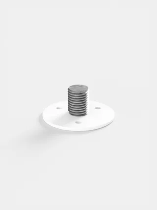 Part – Floor Fixing van MOEBE in White – productfoto 2 van 2