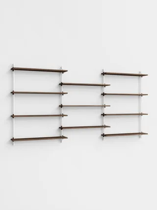 Wall Shelving – ws.115.3 von MOEBE in Smoked-Oak/White – Produktfoto 4 von 4