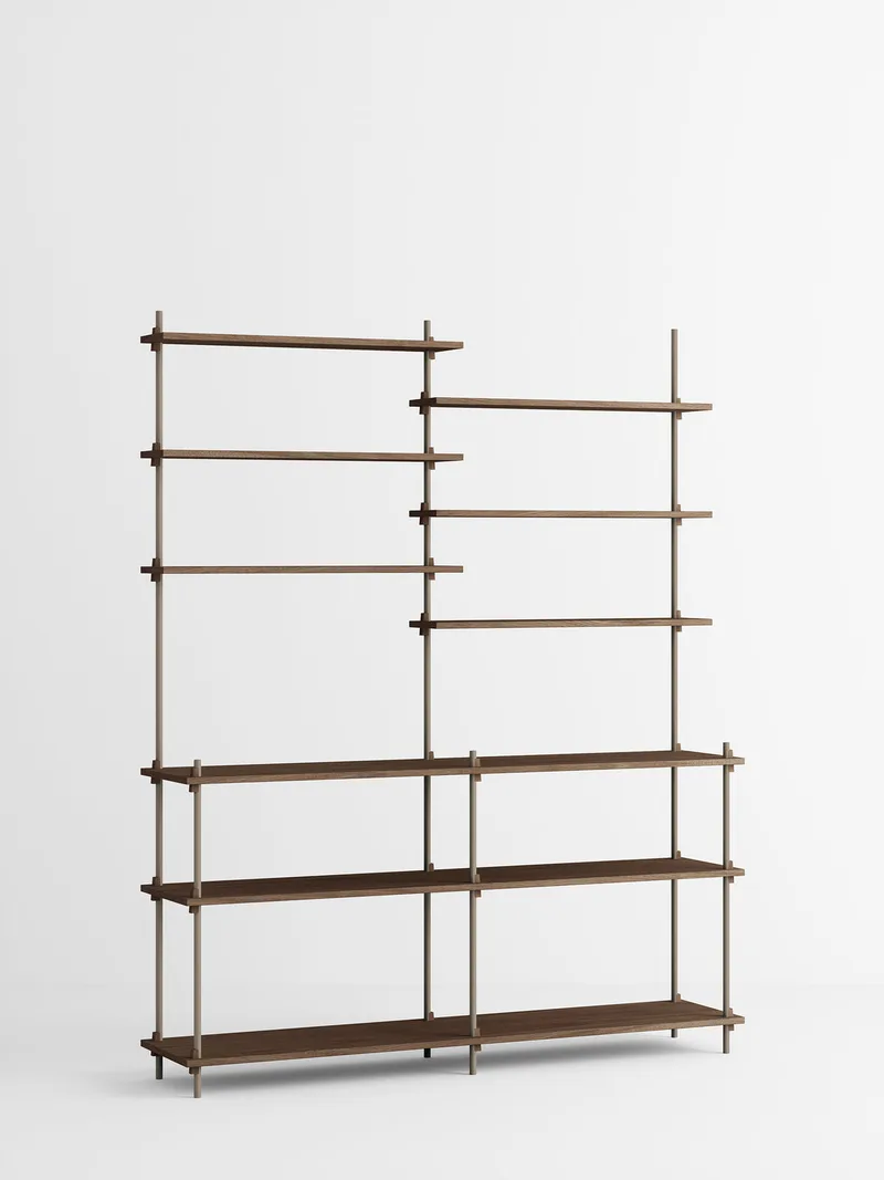 Shelving System – s.200.2.D by MOEBE in Smoked-Oak/Warm-Grey – product photo 4 of 4