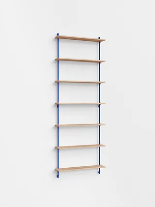 Wall Shelving – ws.230.1 van MOEBE in Oak/Deep-Blue – productfoto 4 van 4