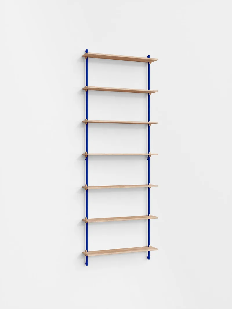 Wall Shelving – ws.230.1 van MOEBE in Oak/Deep-Blue – productfoto 4 van 4