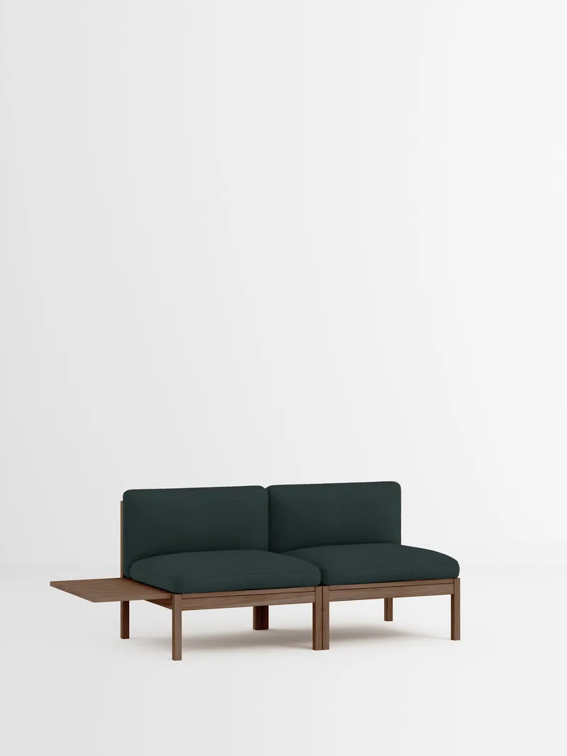 2 Seater Sofa with 1 Side Table von MOEBE in Autumn, Autumn 971, Smoked Oak – Produktfoto 35 von 35