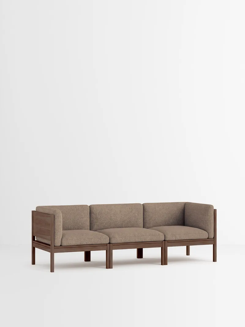 3 Seater Sofa with Sides von MOEBE in Moss, Moss 0013, Smoked Oak – Produktfoto 35 von 35