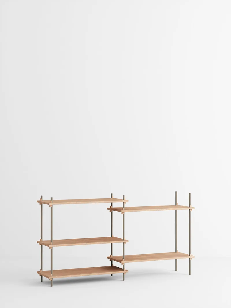 Shelving System – s.85.2.A van MOEBE in Oak/Warm-Grey – productfoto 4 van 4