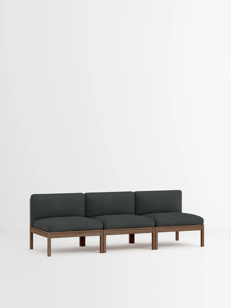 3 Seater Sofa van MOEBE in Re-Wool 2, Re-Wool 2 – 987, Smoked Oak – productfoto 35 van 35