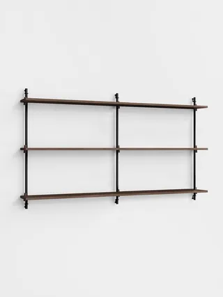 Wall Shelving – ws.85.2.B by MOEBE in Smoked-Oak/Black – product photo 14 of 14