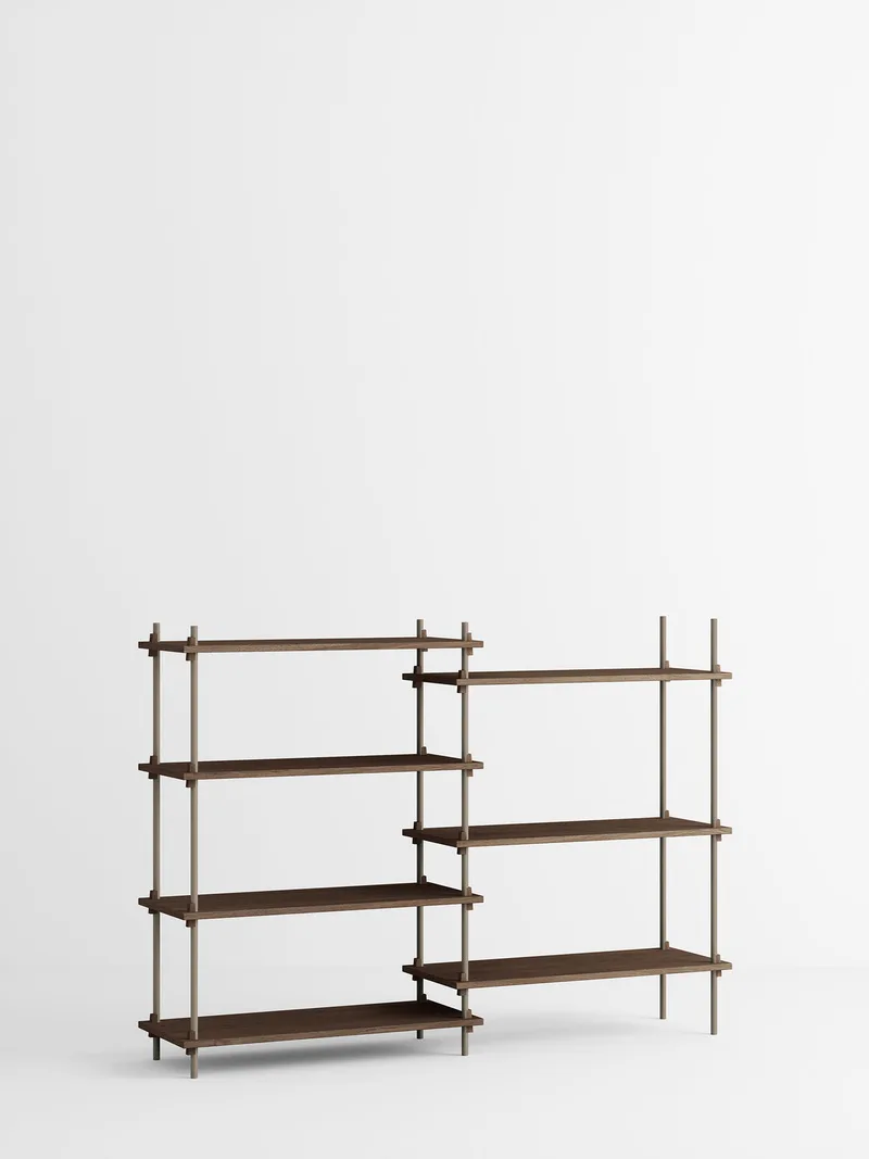 Shelving System – s.115.2.A by MOEBE in Smoked-Oak/Warm-Grey – product photo 3 of 3