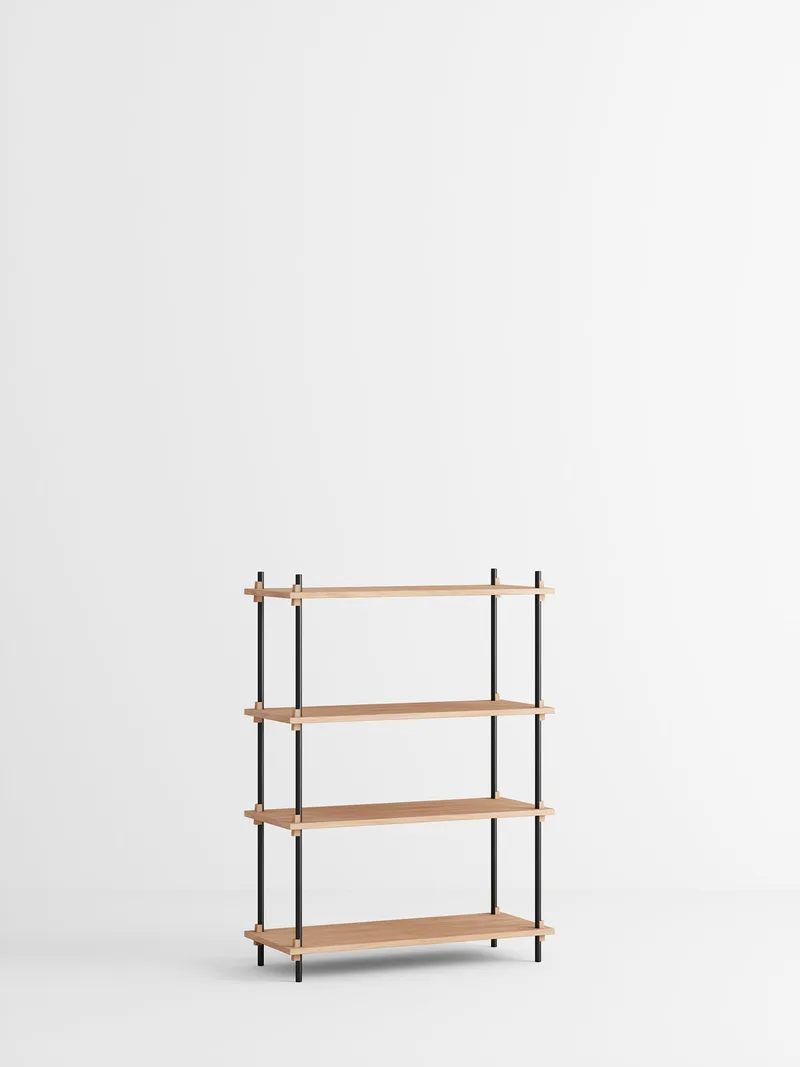 Shelving System – s.115.1.A von MOEBE in Oak/Black – Produktfoto 4 von 4