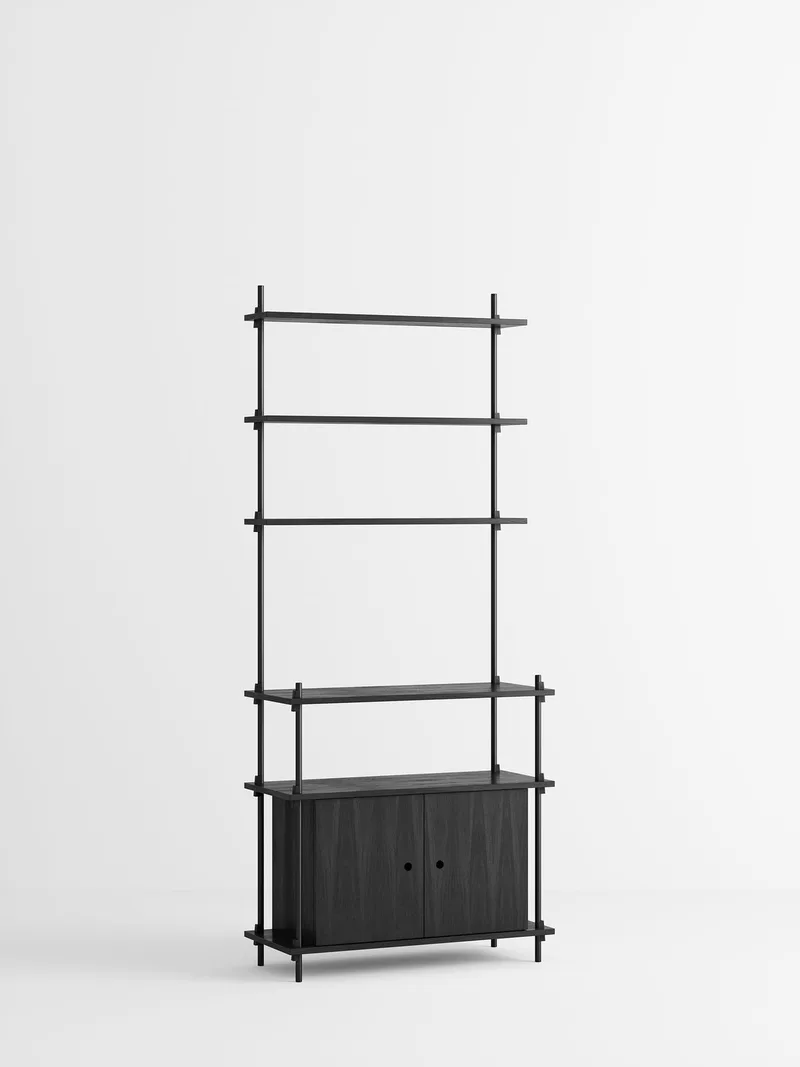 Shelving System – s.200.1.C von MOEBE in Black – Produktfoto 4 von 4