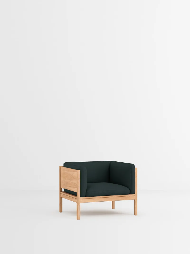 Lounge Chair van MOEBE in Autumn, Autumn 971, Oak – productfoto